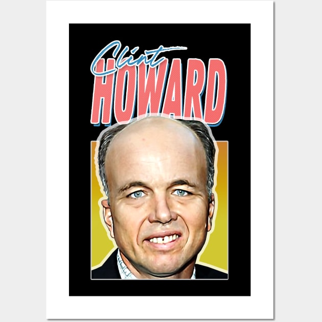 Sexy Clint Howard 80s Aesthetic Movie Lover Gift Design Wall Art by DankFutura